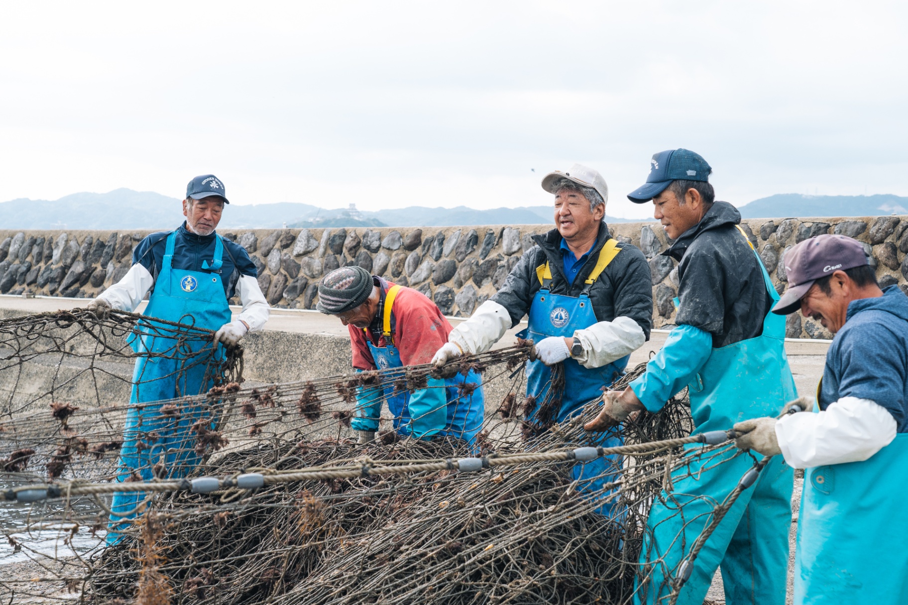 高島の伝統漁「定置網漁」を存続させ、島民の食卓に高島産の魚を届けたい！